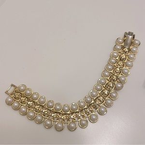 Vintage 90’s AVON Faux Pearl Summer Mermaid Core Bridal Wedding Preppy Bracelet